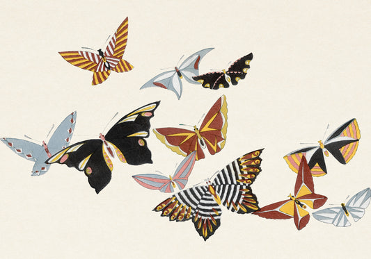 Plakat  Butterfly 15, Sekka Japoński Vintage do Salonu