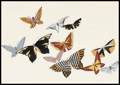 Plakat  Butterfly 15, Sekka Japoński Vintage do Salonu