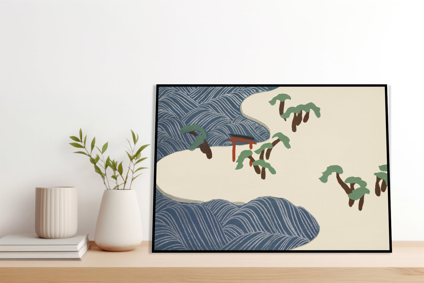 Plakat  Ocean Waves, Sekka Japoński Vintage do Salonu
