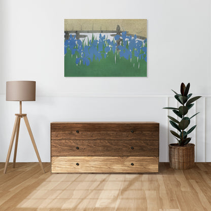 Obraz  Irises, Sekka Japoński Vintage do Salonu
