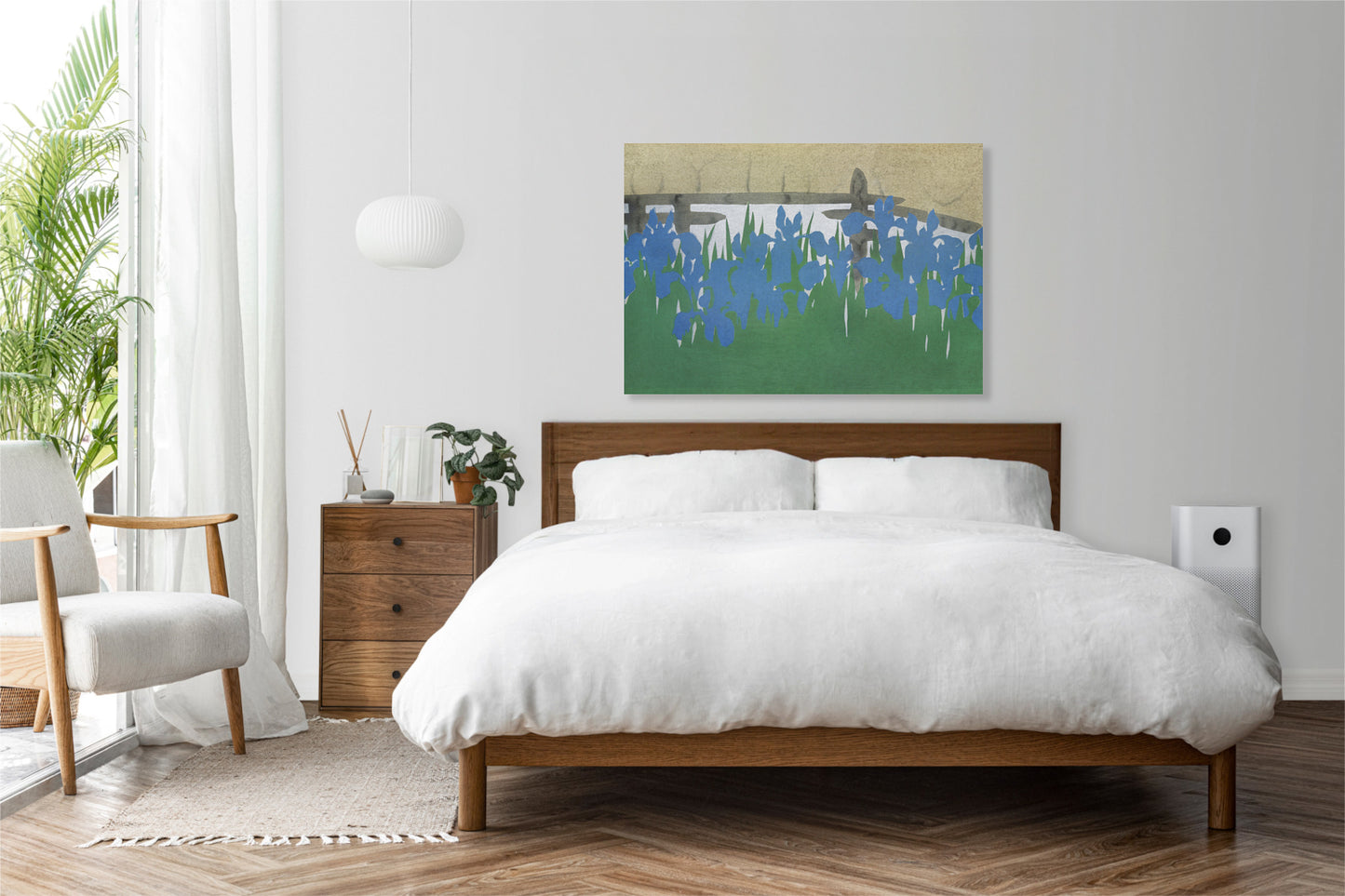 Obraz  Irises, Sekka Japoński Vintage do Salonu