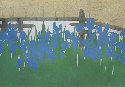Plakat  Irises, Sekka Japoński Vintage do Salonu