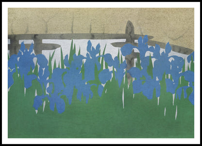 Plakat  Irises, Sekka Japoński Vintage do Salonu