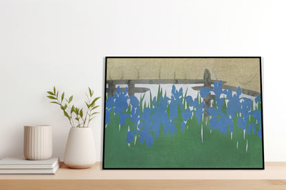 Plakat  Irises, Sekka Japoński Vintage do Salonu