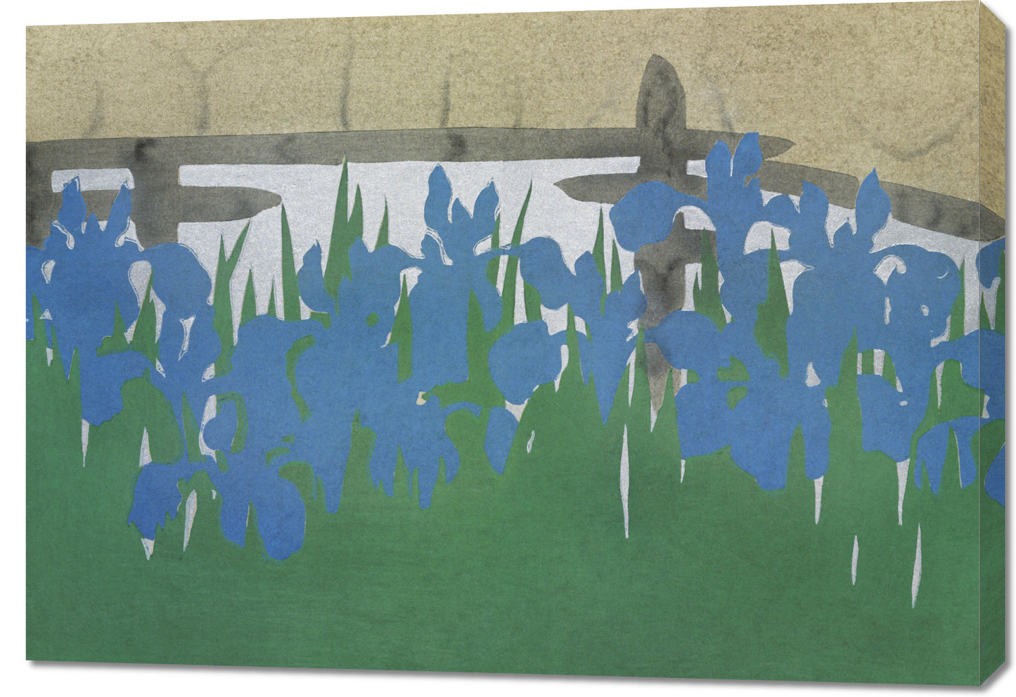 Obraz  Irises, Sekka Japoński Vintage do Salonu
