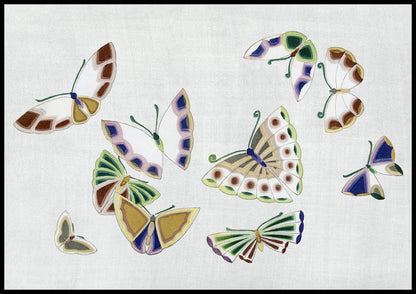 Plakat  Butterfly 16, Sekka Japoński Vintage do Salonu
