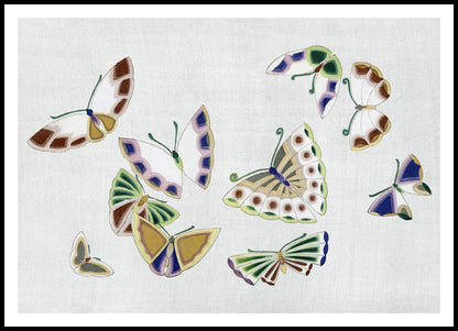 Plakat  Butterfly 16, Sekka Japoński Vintage do Salonu