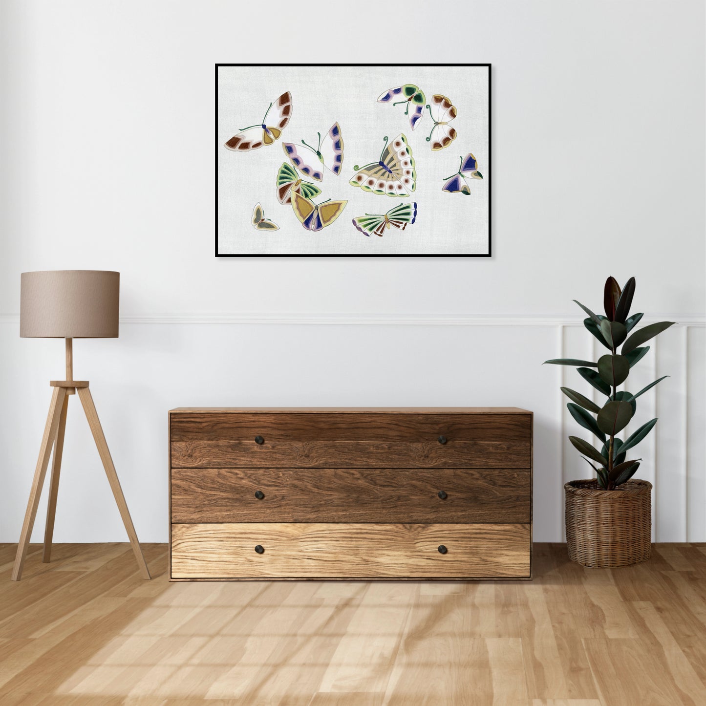 Plakat  Butterfly 16, Sekka Japoński Vintage do Salonu