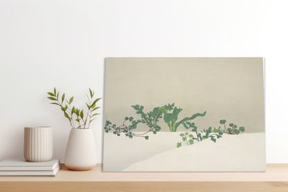 Obraz  Green Plants, Sekka Japoński Vintage do Salonu