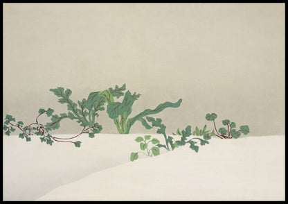 Plakat  Green Plants, Sekka Japoński Vintage do Salonu