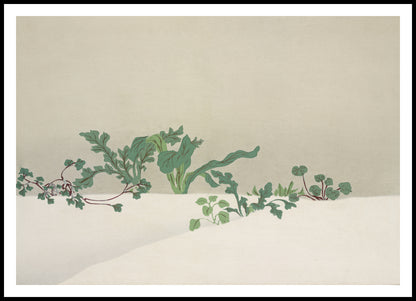 Plakat  Green Plants, Sekka Japoński Vintage do Salonu
