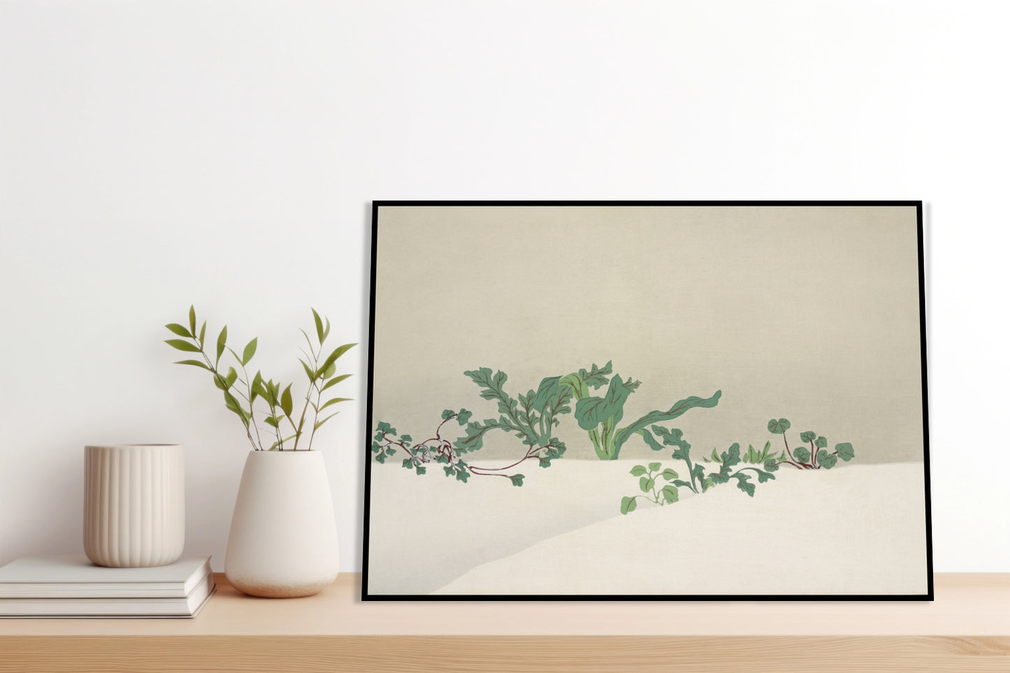 Plakat  Green Plants, Sekka Japoński Vintage do Salonu
