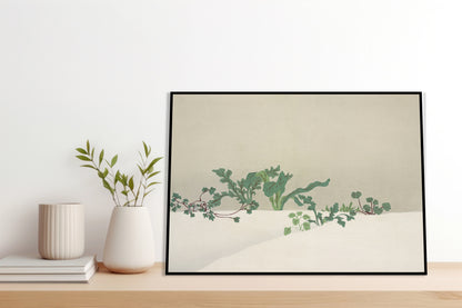Plakat  Green Plants, Sekka Japoński Vintage do Salonu