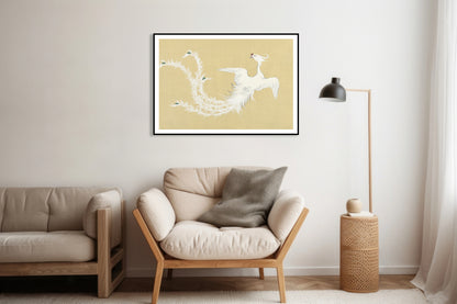 Plakat  Bird, Sekka Japoński Vintage do Salonu