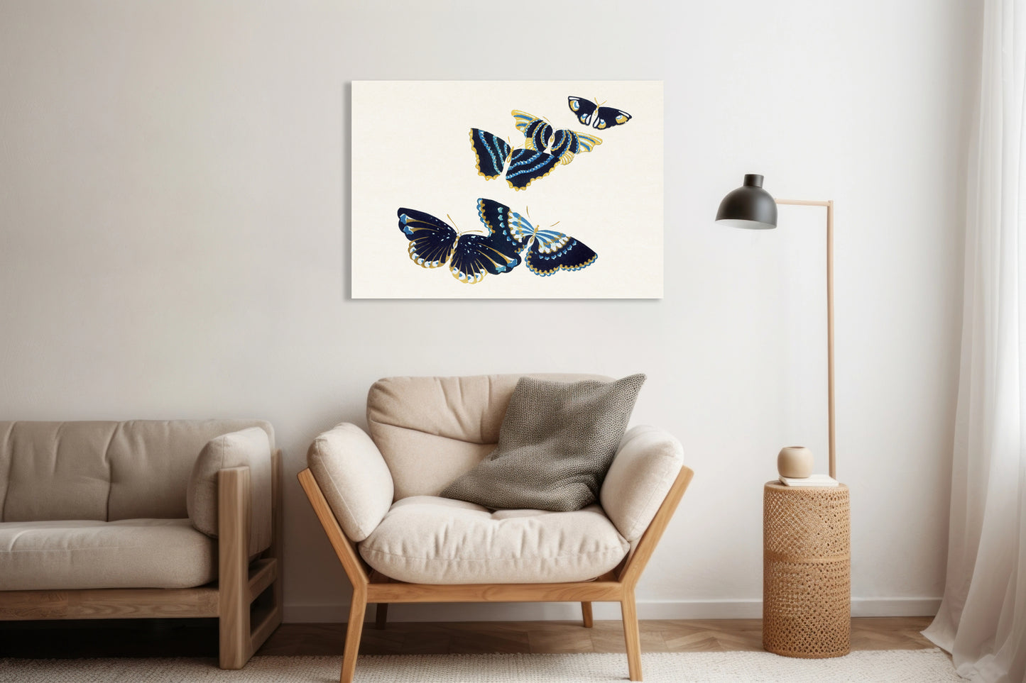 Obraz  Butterfly 17, Sekka Japoński Vintage do Salonu