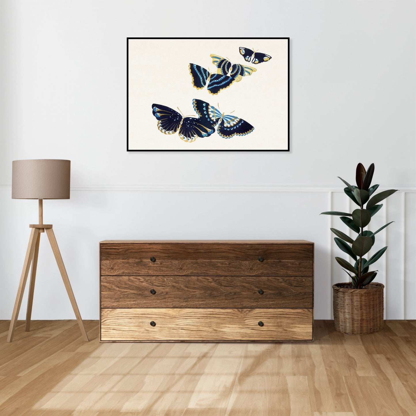 Plakat  Butterfly 17, Sekka Japoński Vintage do Salonu