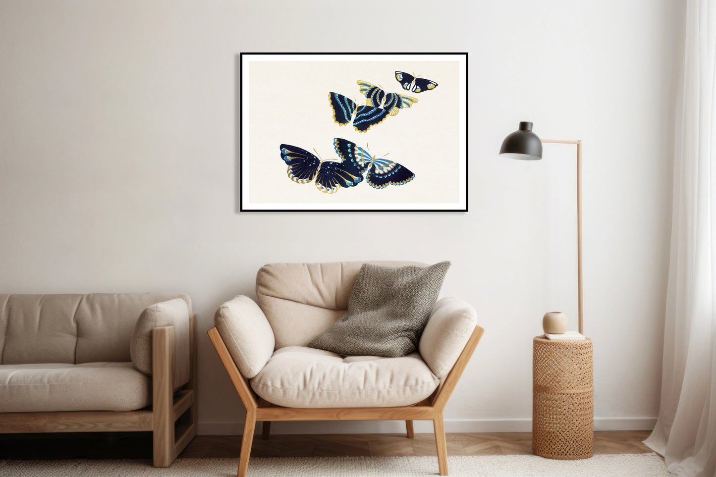 Plakat  Butterfly 17, Sekka Japoński Vintage do Salonu
