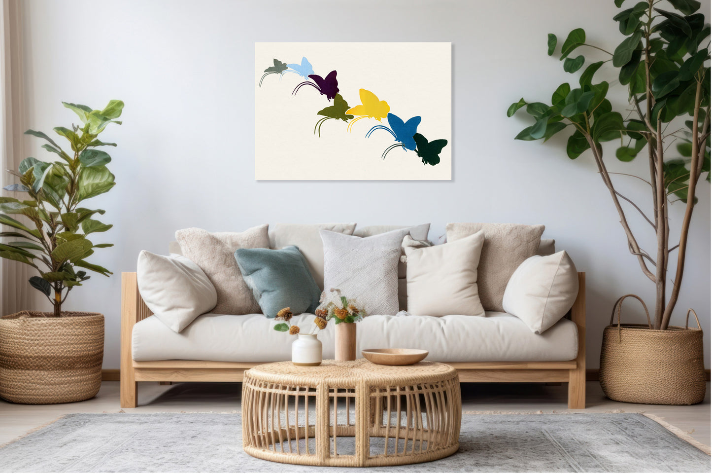 Obraz  Butterfly 18, Sekka Japoński Vintage do Salonu