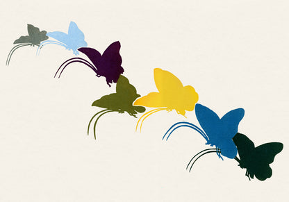 Plakat  Butterfly 18, Sekka Japoński Vintage do Salonu