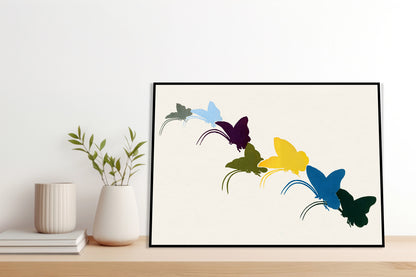 Plakat  Butterfly 18, Sekka Japoński Vintage do Salonu