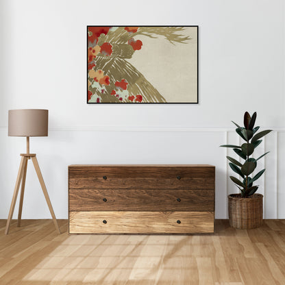 Plakat  Flowers 3, Sekka Japoński Vintage do Salonu