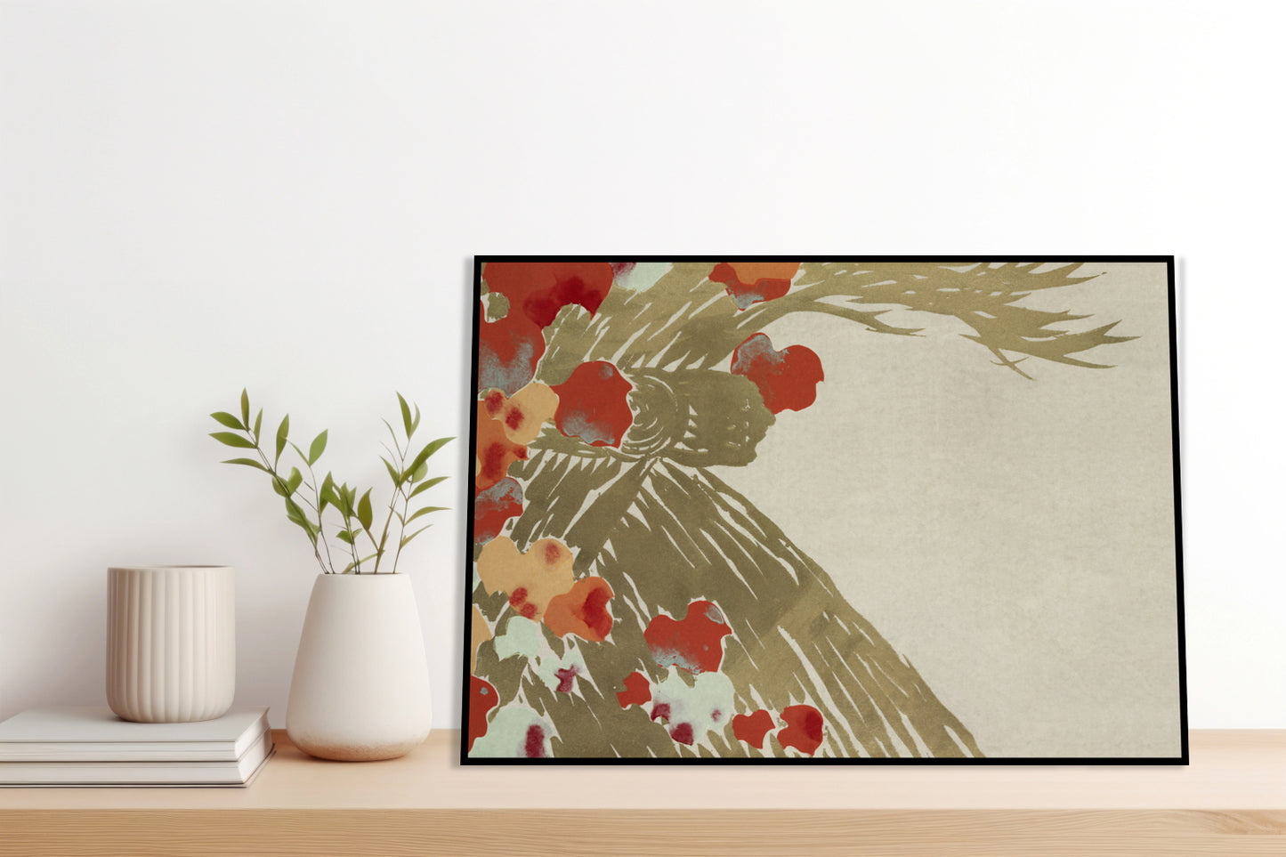 Plakat  Flowers 3, Sekka Japoński Vintage do Salonu