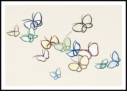 Plakat  Butterfly 19, Sekka Japoński Vintage do Salonu