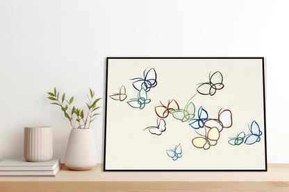 Plakat  Butterfly 19, Sekka Japoński Vintage do Salonu