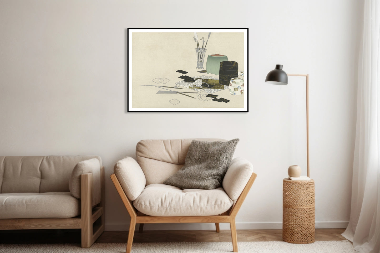 Plakat  Art Supplies, Sekka Japoński Vintage do Salonu
