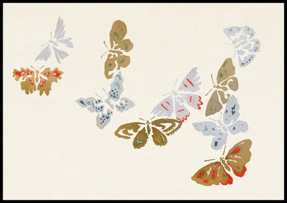 Plakat  Butterfly 20, Sekka Japoński Vintage do Salonu