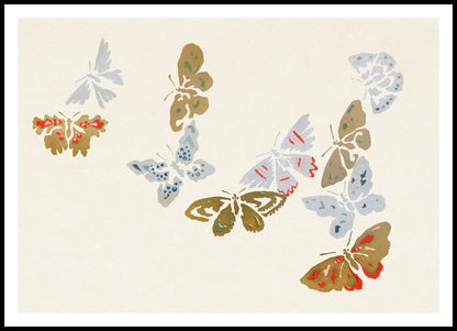 Plakat  Butterfly 20, Sekka Japoński Vintage do Salonu