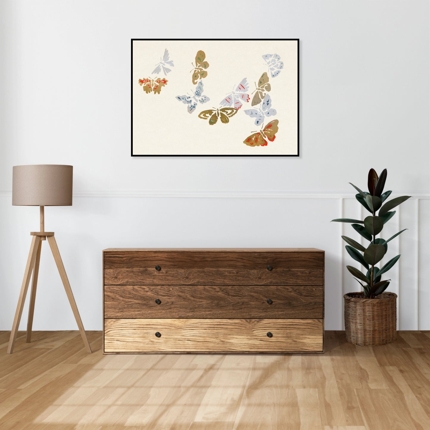 Plakat  Butterfly 20, Sekka Japoński Vintage do Salonu