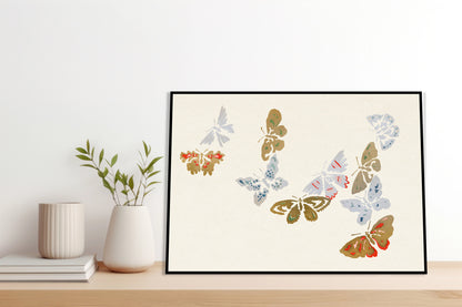 Plakat  Butterfly 20, Sekka Japoński Vintage do Salonu