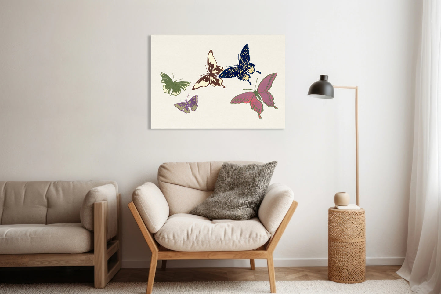 Obraz  Butterfly 21, Sekka Japoński Vintage do Salonu