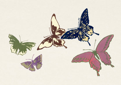 Plakat  Butterfly 21, Sekka Japoński Vintage do Salonu