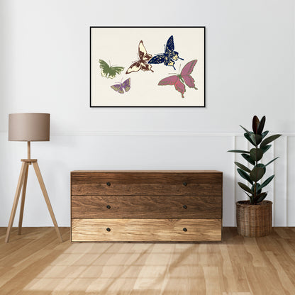 Plakat  Butterfly 21, Sekka Japoński Vintage do Salonu
