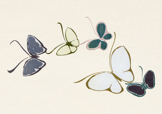 Plakat  Butterfly 22, Sekka Japoński Vintage do Salonu