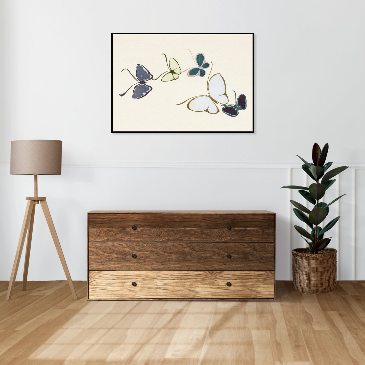 Plakat  Butterfly 22, Sekka Japoński Vintage do Salonu