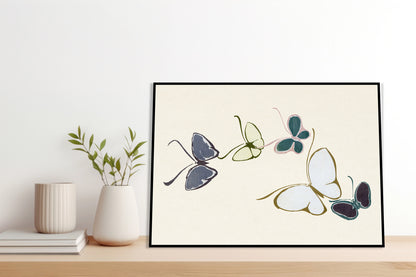 Plakat  Butterfly 22, Sekka Japoński Vintage do Salonu