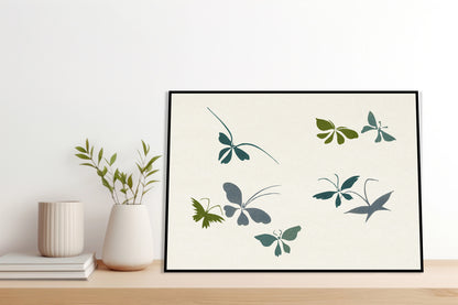 Plakat  Butterfly 23, Sekka Japoński Vintage do Salonu