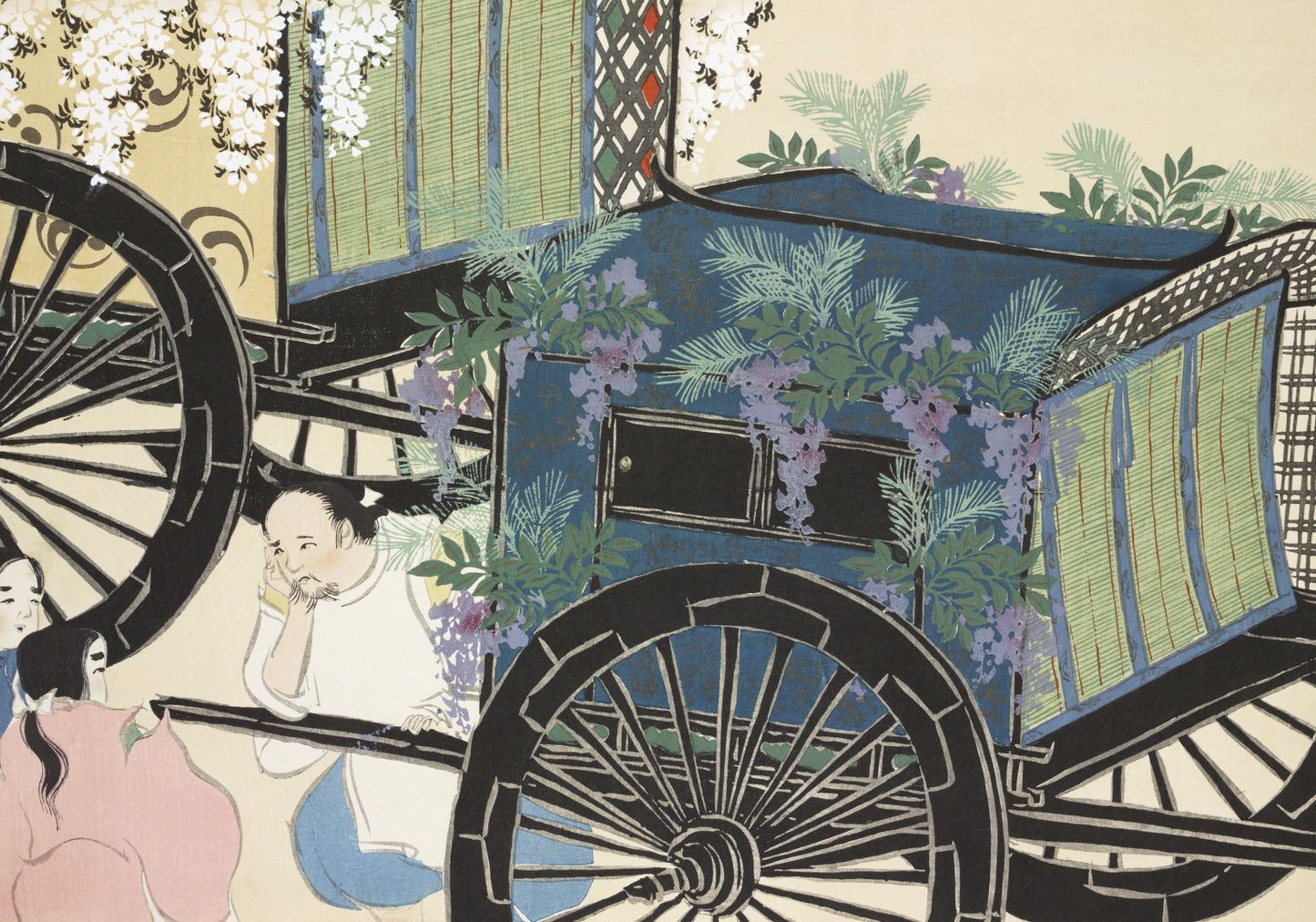Plakat  Wagon, Sekka Japoński Vintage do Salonu