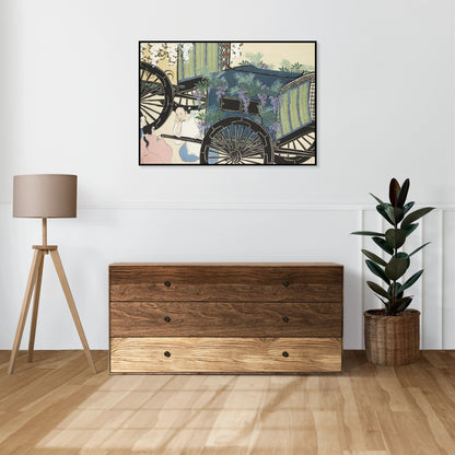 Plakat  Wagon, Sekka Japoński Vintage do Salonu