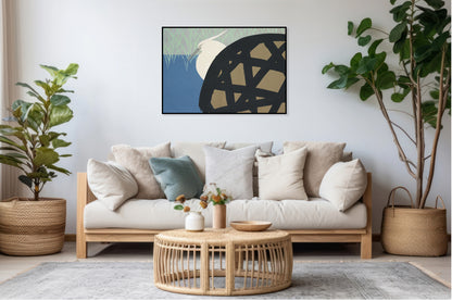 Plakat  White Heron, Sekka Japoński Vintage do Salonu
