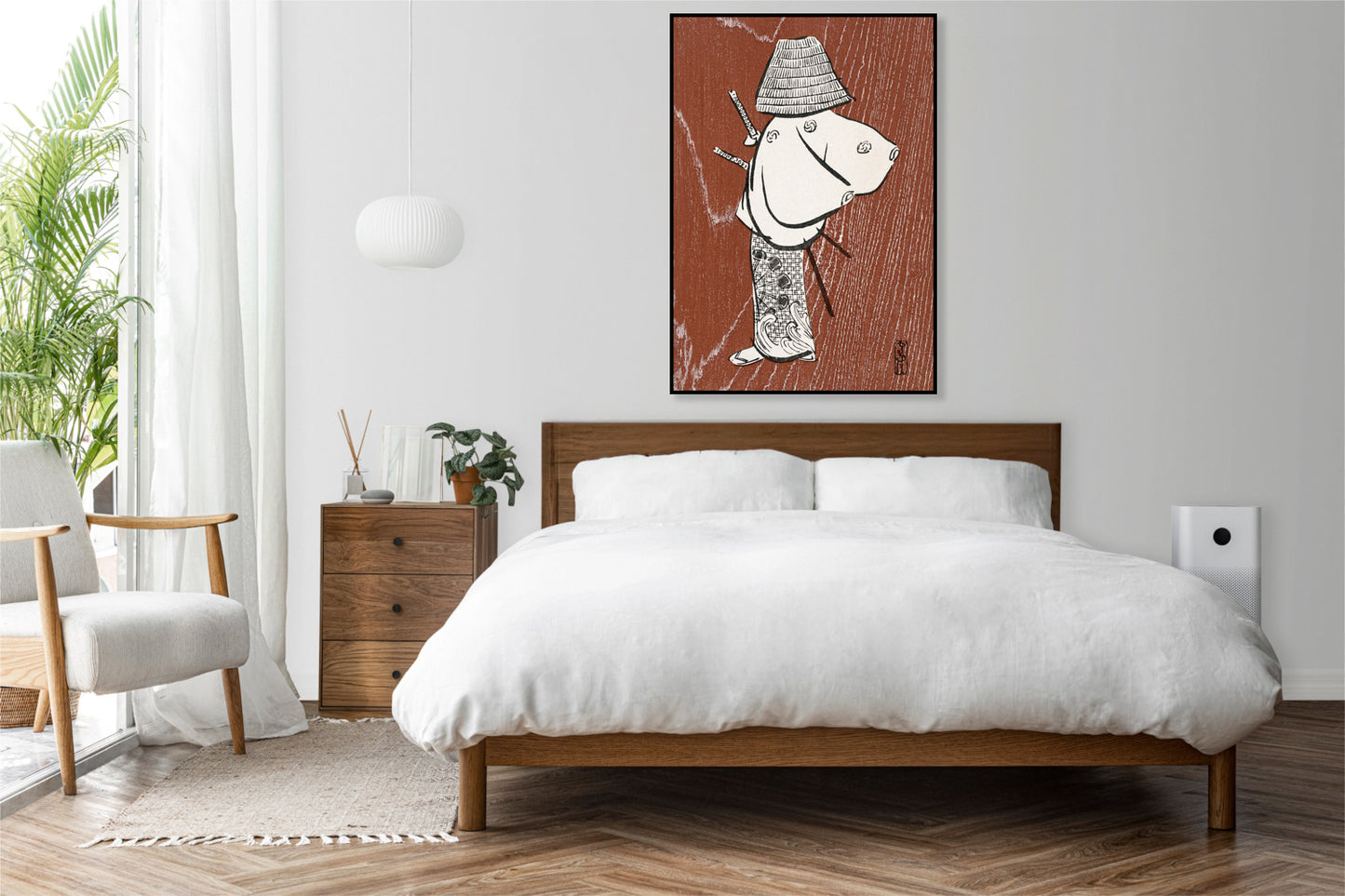 Plakat  Samurai, Sekka Japoński Vintage do Salonu