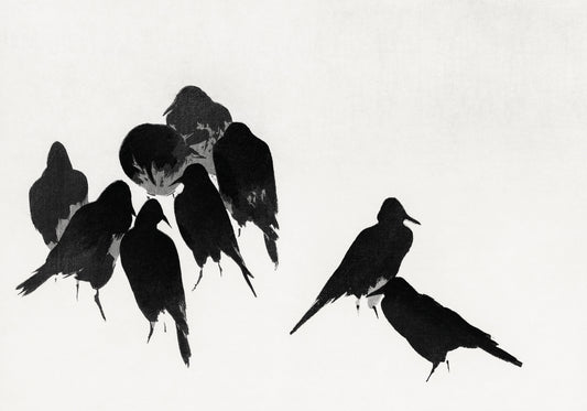Plakat  Crows, Seitei Japoński Vintage do Salonu