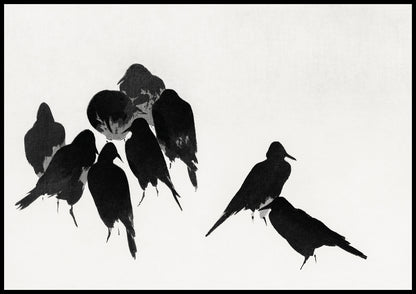 Plakat  Crows, Seitei Japoński Vintage do Salonu