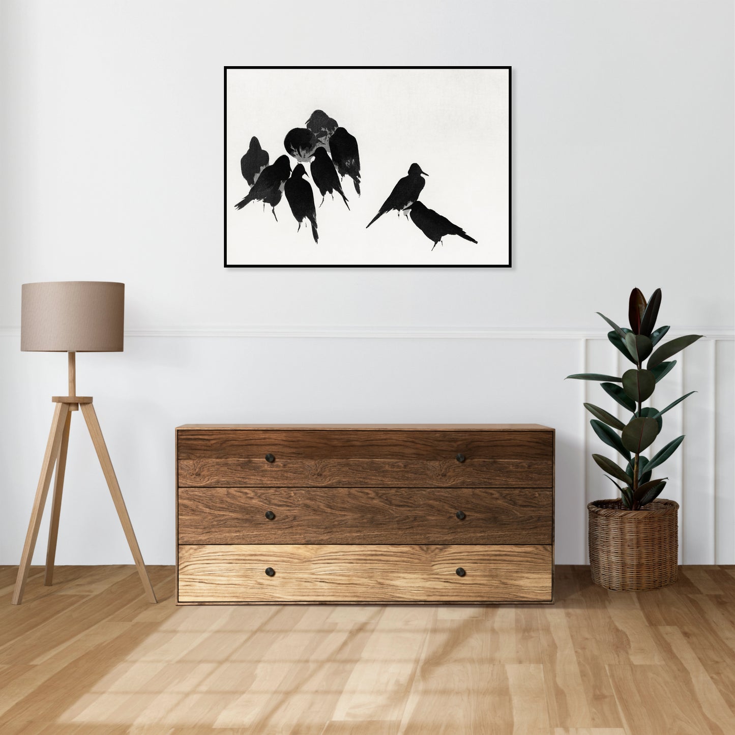 Plakat  Crows, Seitei Japoński Vintage do Salonu