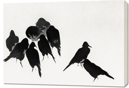 Obraz  Crows, Seitei Japoński Vintage do Salonu