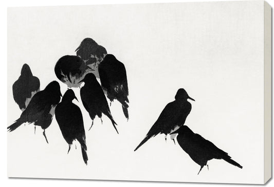 Obraz  Crows, Seitei Japoński Vintage do Salonu