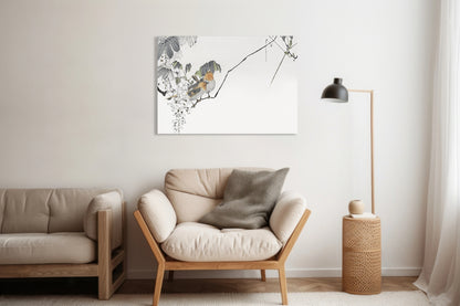 Obraz  Two Sparrows, Seitei Japoński Vintage